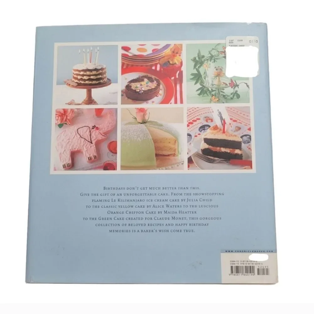 Birthday cakes hard back cookbook